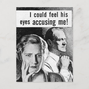 Vintage Paranoia Postkarte