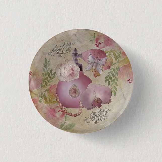 Vintage Parfüm Knopf Button (Vorderseite)
