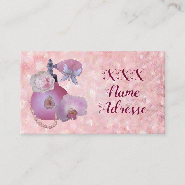 Vintage Parfüm Visitenkarte (Vorderseite)