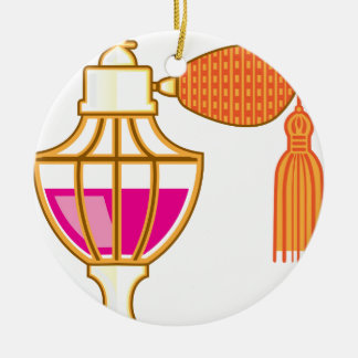 Vintage-Parfümflasche Keramikornament