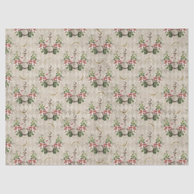 Vintage Parfümflaschen Decoupage Seidenpapier (Vorderseite)