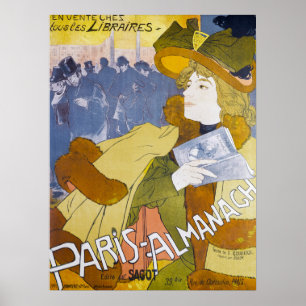 Vintage Paris Almanach-Cover-Plakat Poster