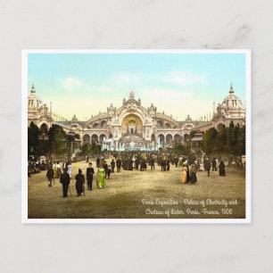 Vintage Paris Ausstellung von 1900 Postkarte
