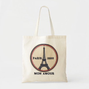 Vintage-Paris-Eiffelturm-1889-Reise-Tasche Tragetasche