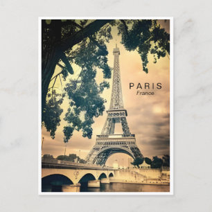 Vintage Paris Eiffelturm Architektur französisch P Postkarte