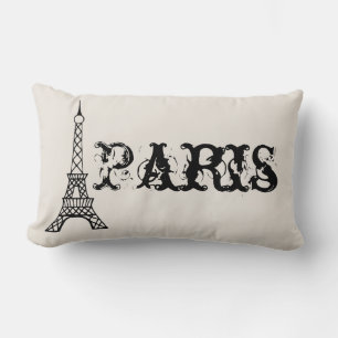 Vintage Paris Eiffelturm Kissen