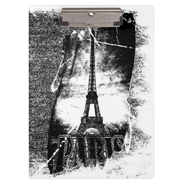 Vintage Paris Eiffelturm Klemmbrett (Vorderseite)