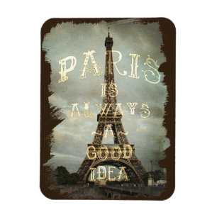 Vintage Paris Eiffelturm Magnet
