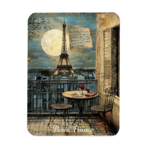 Vintage Paris Eiffelturm romantische Reise Kunst Magnet