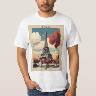 Vintage Paris: Ein klassisches Souvenir-T-Shirt T-Shirt