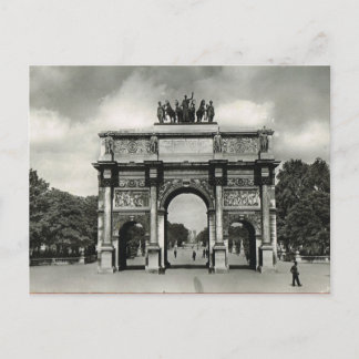 Vintage Paris, Etoile, Triumphbogen Postkarte