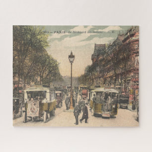 Vintage Paris Frankreich Boulevard des Italiens Puzzle