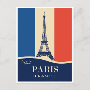 Vintage Paris Frankreich Eiffelturm französische F Postkarte