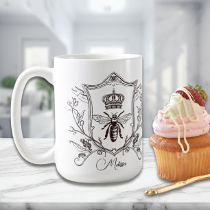 Vintage Paris Französische Krone Benutzername Bien Kaffeetasse