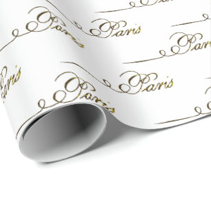 Vintage-Paris-französisches-Script-Geschenkpapier Geschenkpapier