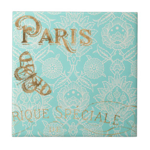 Vintage-Paris-Gold-Design Fliese
