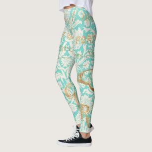 Vintage-Paris-Gold-Design mit Schmetterling Leggings