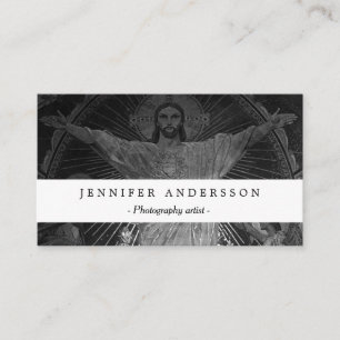 Vintage Paris Hauptmosaik Heiliges Herz Jesu Visitenkarte