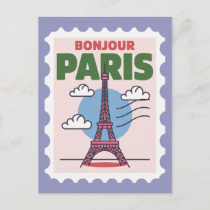 Vintage Paris Ikonischer Eiffelturm Französische S Postkarte