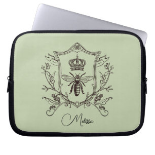Vintage Paris Imker Französische Kronenbiene König Laptopschutzhülle