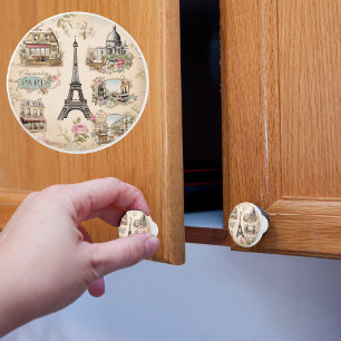 Vintage Paris Keramikknauf