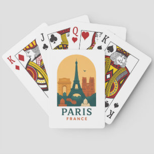 Vintage Paris Notre-Dame-Kathedrale Retro Französi Spielkarten