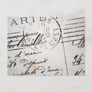 Vintage Paris Post Card, Cher Camille... Postkarte