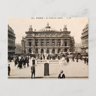 Vintage Paris Post Card, das Opernhaus Postkarte