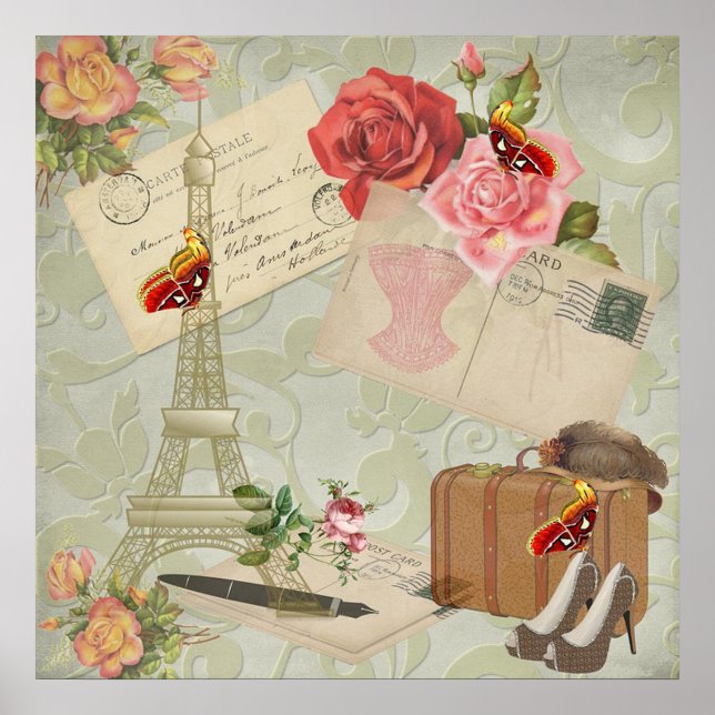 Vintage Paris Poster (Vorne)