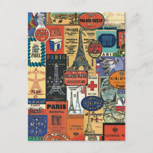 Vintage Paris Postkarte