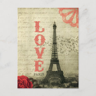 Vintage Paris Postkarte