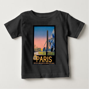 Vintage Paris Reise Werbung Baby T-shirt