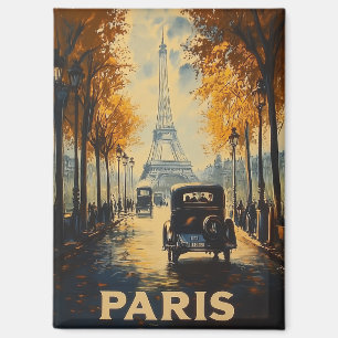 Vintage Paris-Reiseplakat von 1930 Eiffelturm Magnet