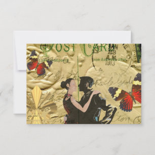 Vintage-Paris-Tango-Postkarte