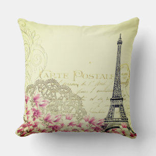 Vintage-Paris-Wurfkissen Kissen