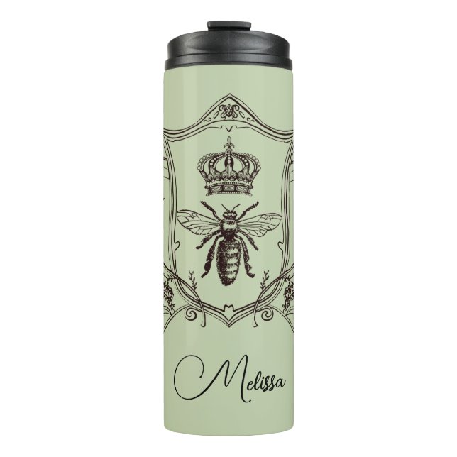 Vintage Pariser Bienenkirche Thermosbecher (Vorderseite)