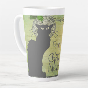 Vintage Pariser Tour zum Chat Noir Collage Milchtasse