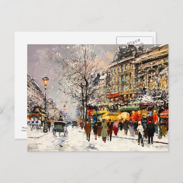 Vintage Pariser Weihnachten (Vorne/Hinten)