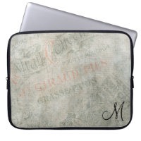 Vintage Pariser Werbung mit Monogramm