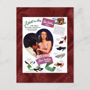 Vintage Pariser Werbung Postkarte