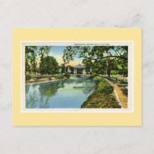 Vintage Parkbrücke Detroit Belle Isle Postkarte