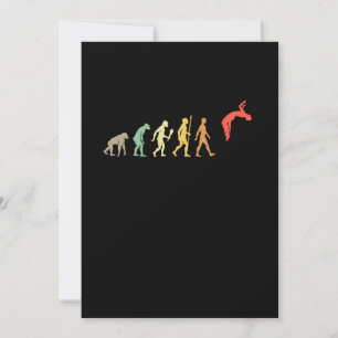 Vintage Parkour Evolution Outdoor Sports Gift Idea Einladung