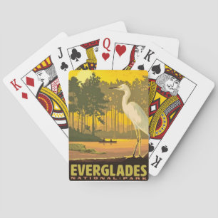 Vintage Parkplätze der Everglades Park Spielkarten