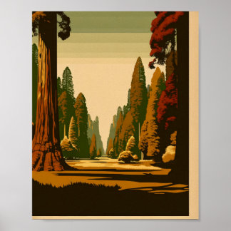 Vintage-Parks-Old-Growth-Kunst Poster