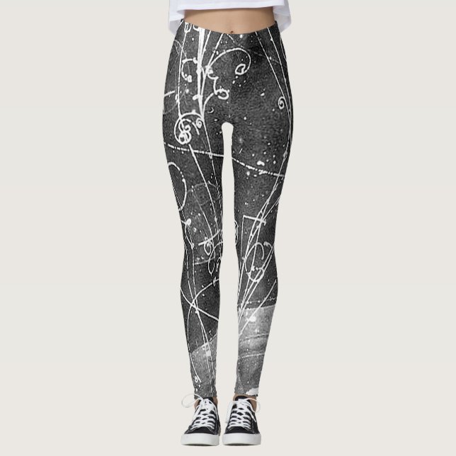 Vintage Partikel-Physik-Leggings Leggings (Vorderseite)