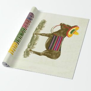 Vintage-Partyspiel: Pin the Tail on the Donkey Geschenkpapier