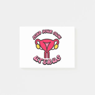 Vintage Pass Auf Auf Deinen Uterus Auf Lustiges Fe Post-it Klebezettel