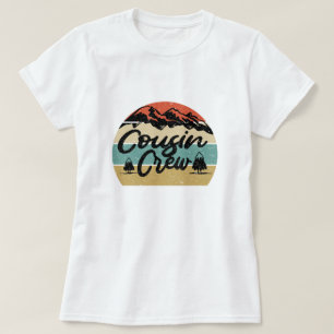 Vintage passende Familiensommercamp Cousin-Crew  T-Shirt
