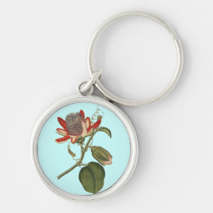 Vintage Passion-Blume Schlüsselanhänger