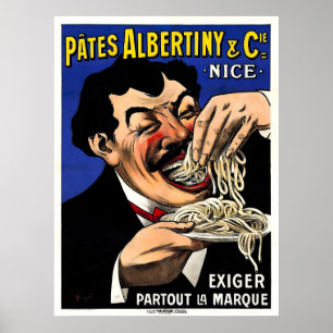 Vintage Pasta-Werbeplakat Poster